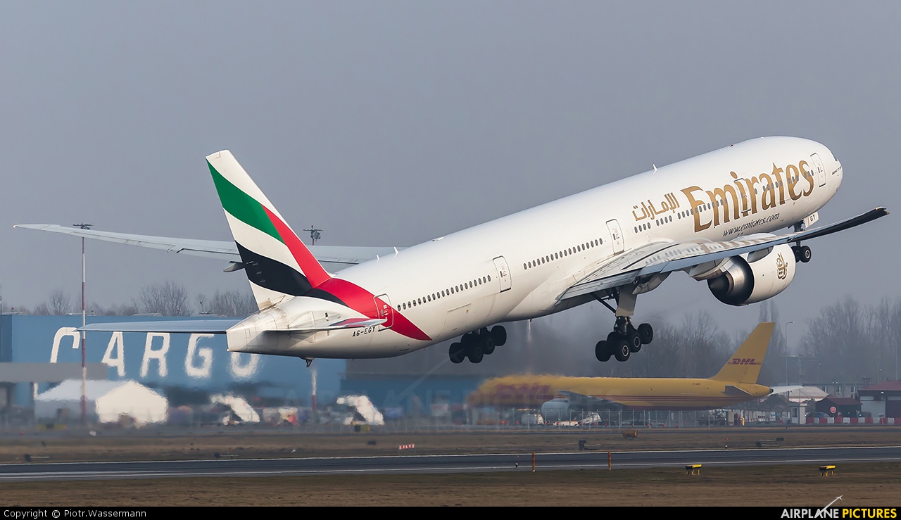 Emirates Airlines A6-EGY aircraft at Warsaw - Frederic Chopin