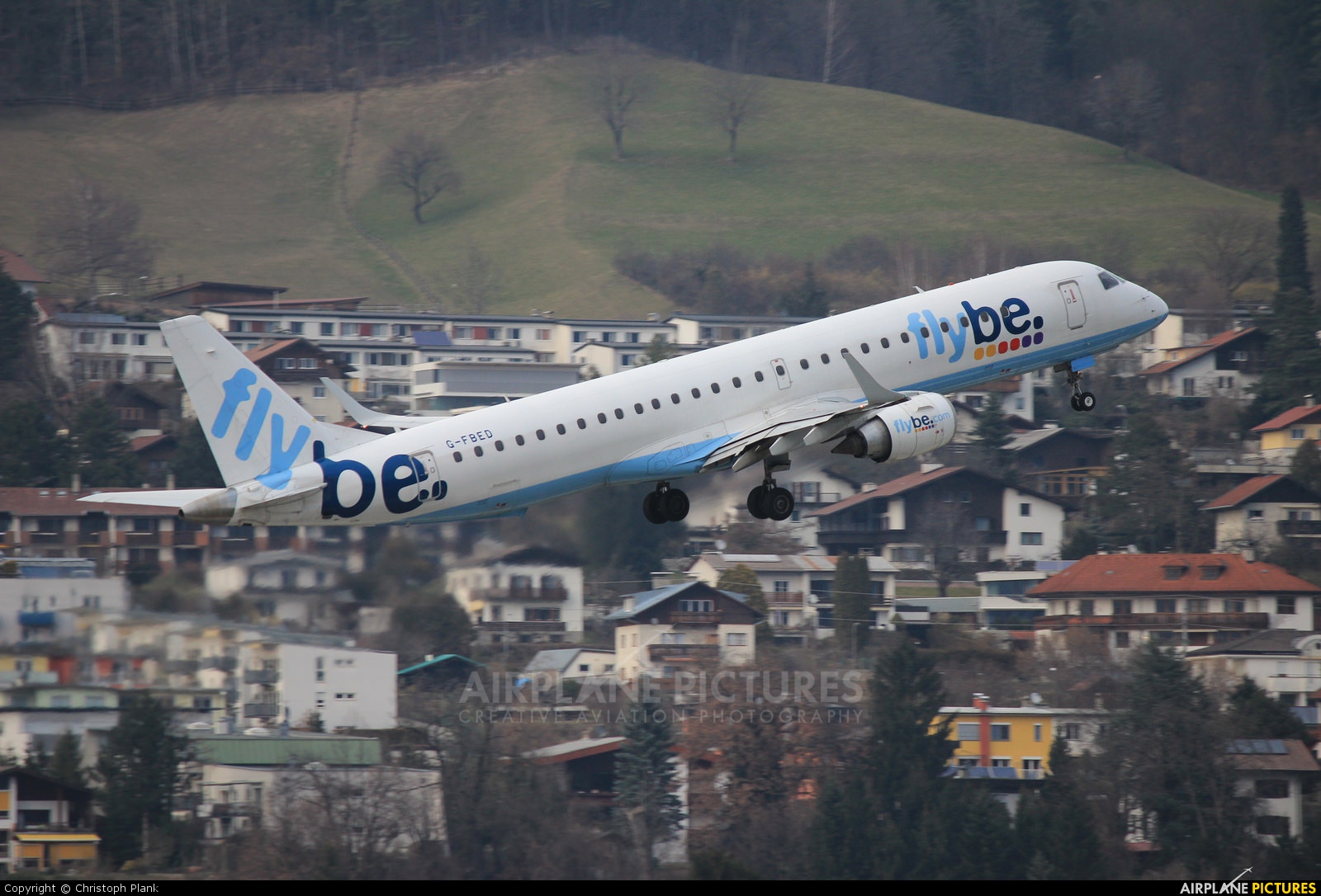 Flybe G-FBED aircraft at Innsbruck