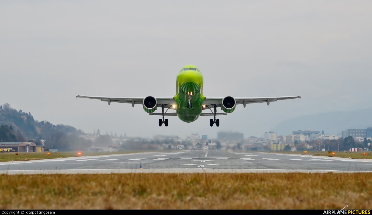 S7 Airlines VP-BCP aircraft at Innsbruck