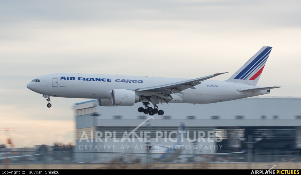 Air France Cargo F-GUOB aircraft at Tokyo - Narita Intl