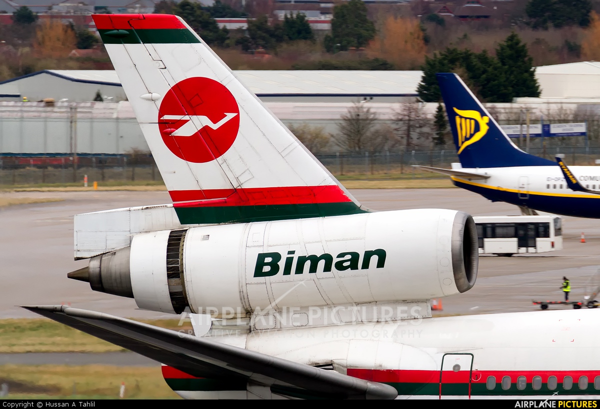 Biman Bangladesh S2-ACR aircraft at Birmingham