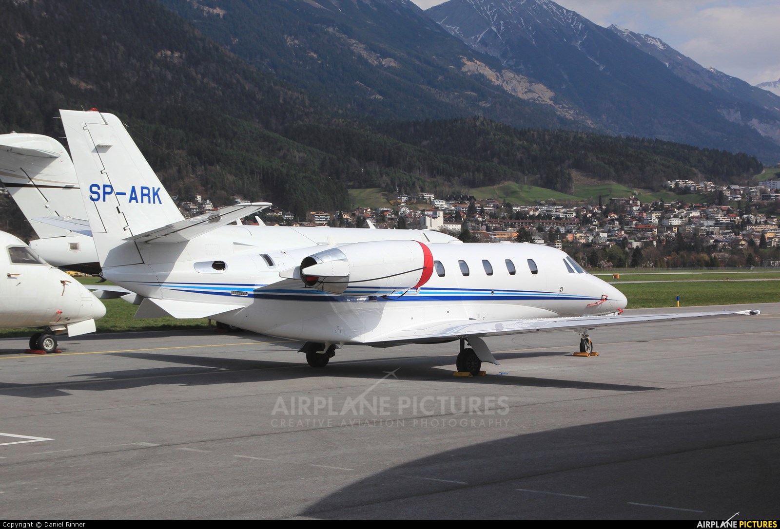 Private SP-ARK aircraft at Innsbruck