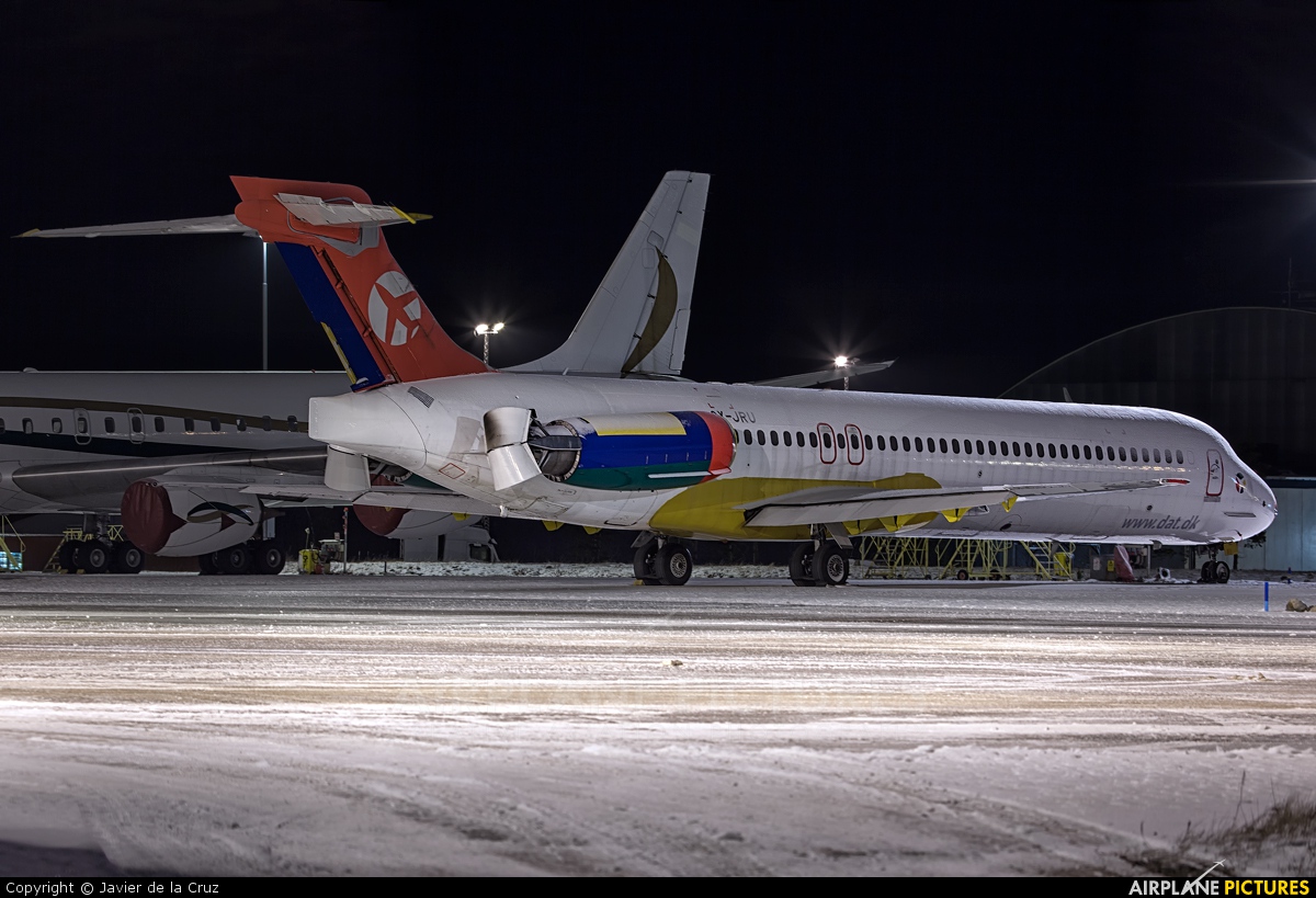 Danish Air Transport OY-JRU aircraft at Stockholm - Arlanda