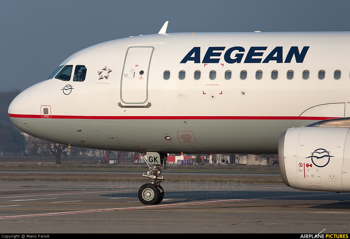 Aegean Airlines SX-DGK aircraft at Milan - Malpensa