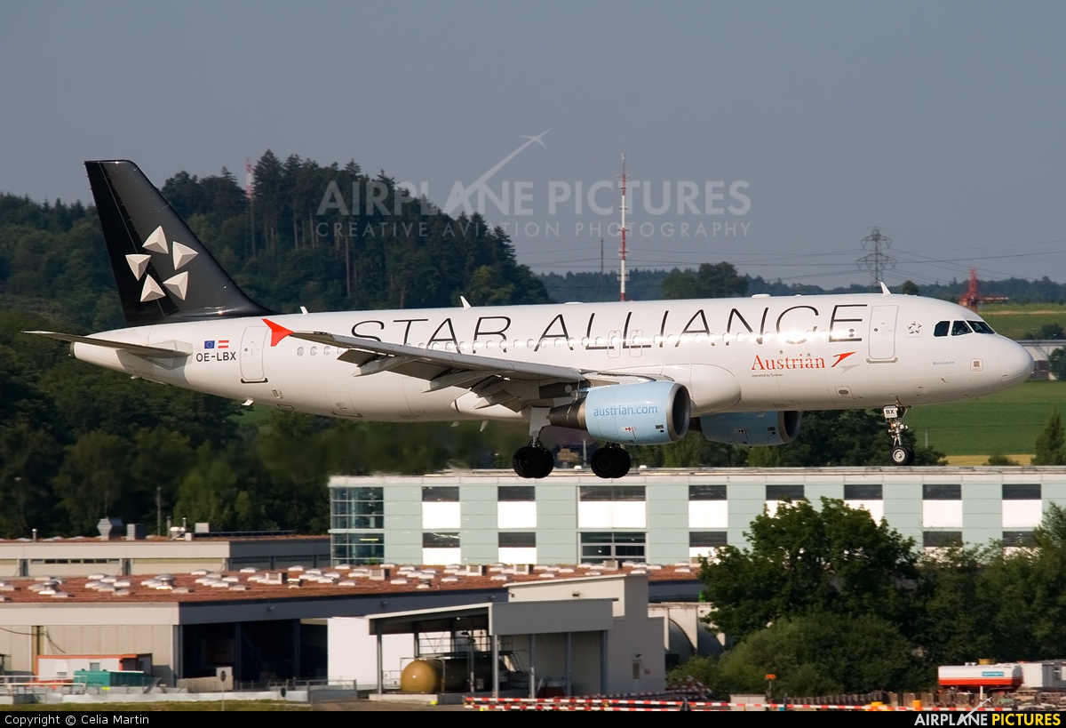 Austrian Airlines/Arrows/Tyrolean OE-LBX aircraft at Zurich