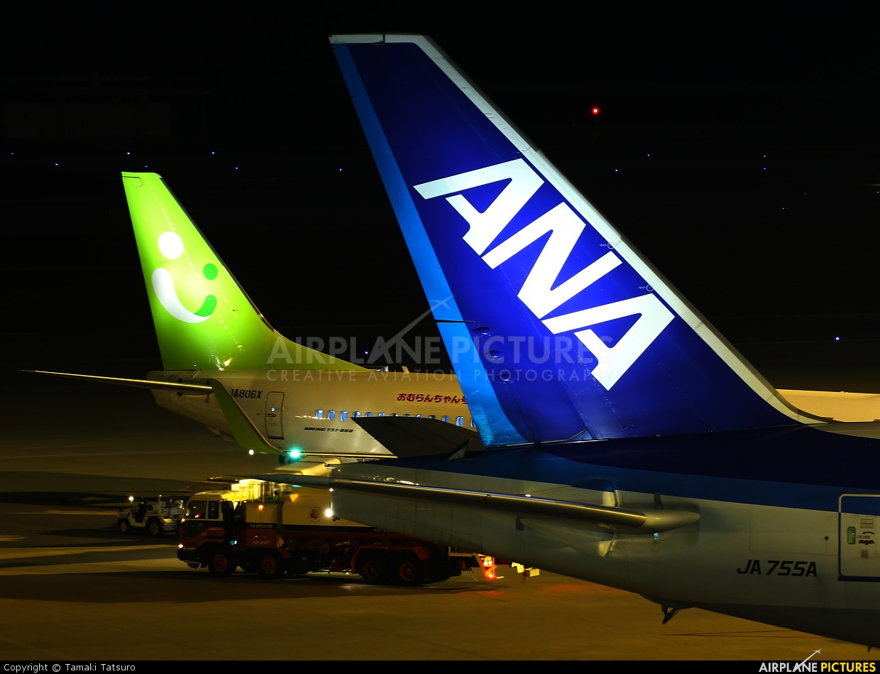 ANA - All Nippon Airways JA755A aircraft at Naha