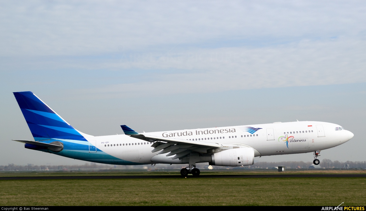 Garuda Indonesia PK-GPI aircraft at Amsterdam - Schiphol