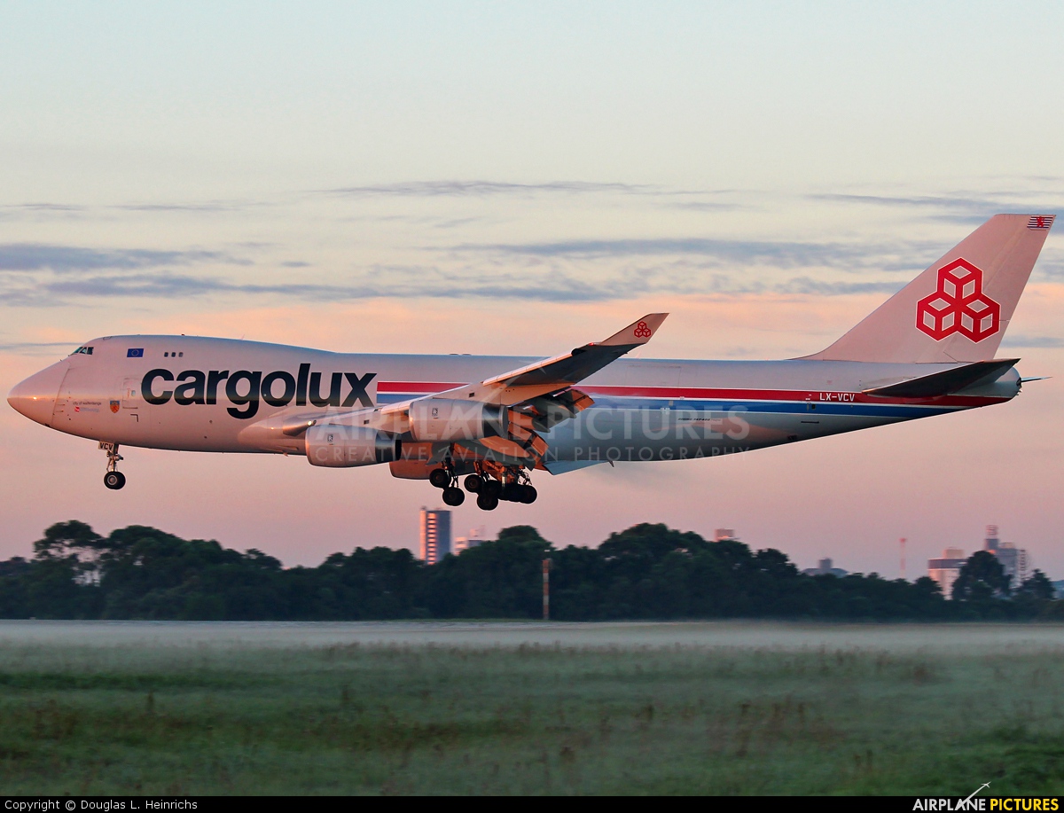 Cargolux LX-VCV aircraft at Curitiba -  Afonso Pena
