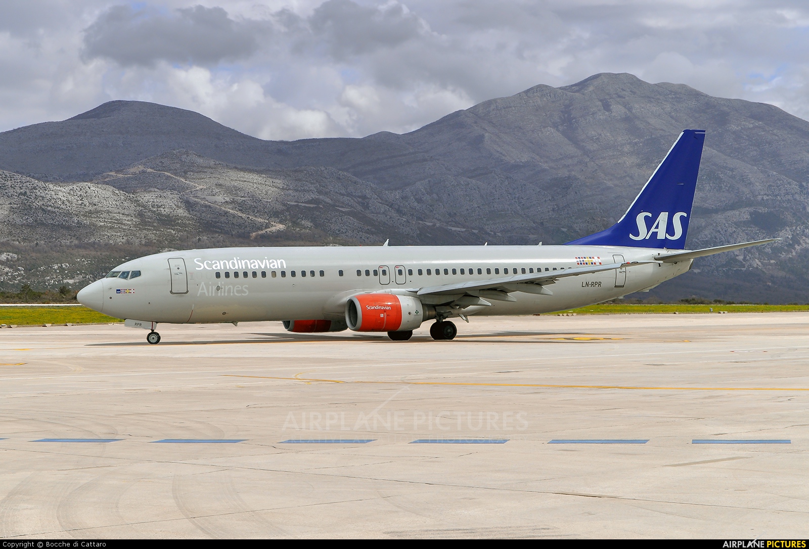 SAS - Scandinavian Airlines LN-RPR aircraft at Dubrovnik