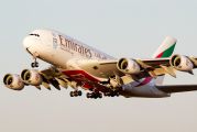 A6-EER - Emirates Airlines Airbus A380 aircraft