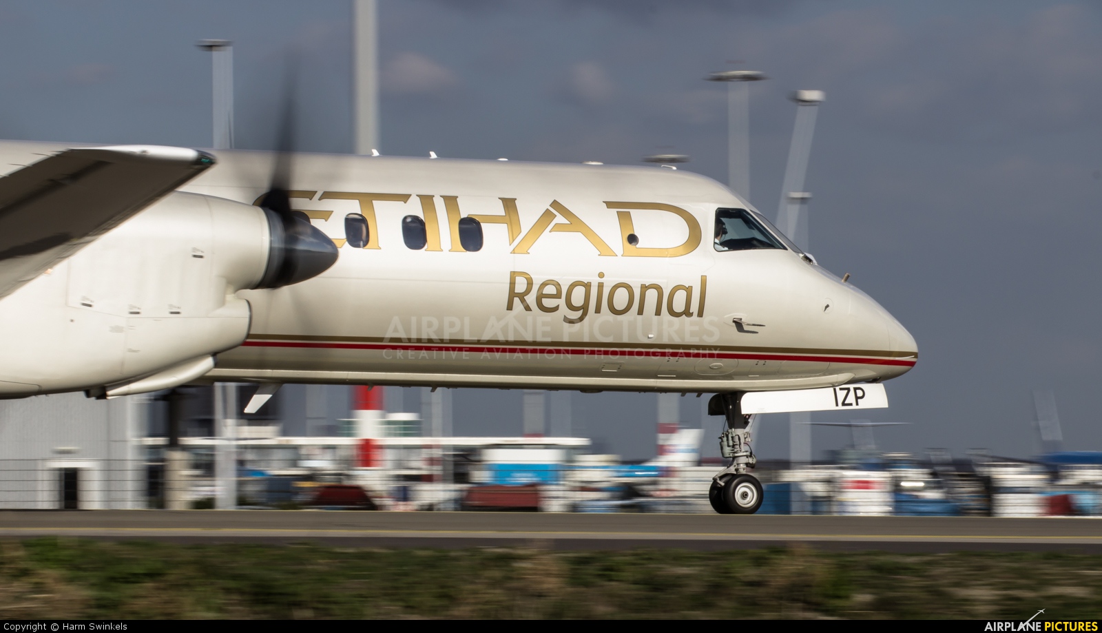 Etihad Regional - Darwin Airlines HB-IZP aircraft at Amsterdam - Schiphol