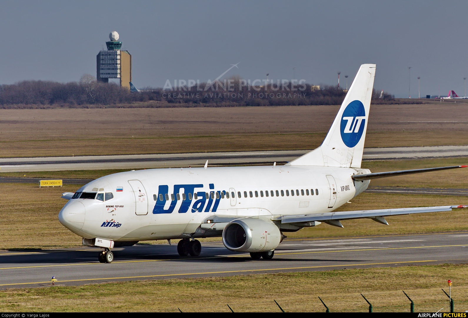 UTair VP-BYL aircraft at Budapest Ferenc Liszt International Airport