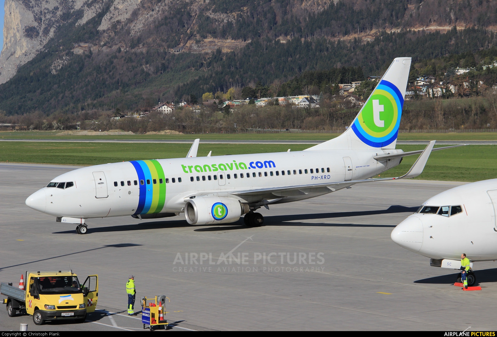 Transavia PH-XRD aircraft at Innsbruck