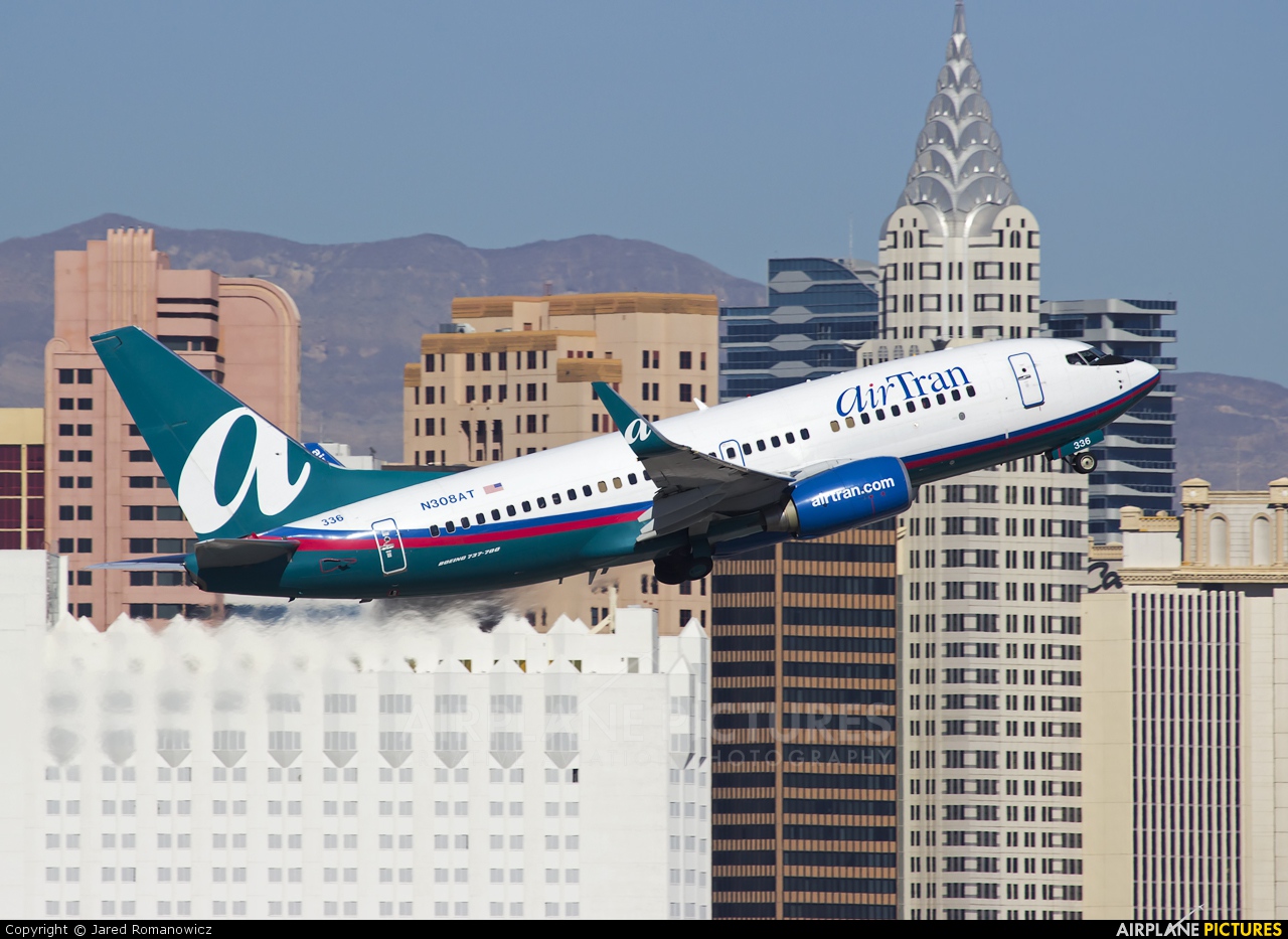AirTran N308AT aircraft at Las Vegas - McCarran Intl