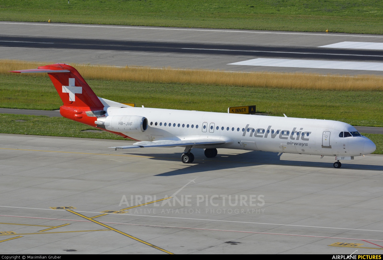 Helvetic Airways HB-JVF aircraft at Zurich