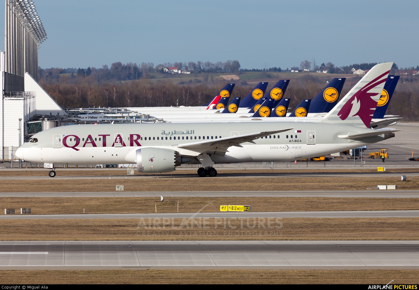 Qatar Airways A7-BCA aircraft at Munich