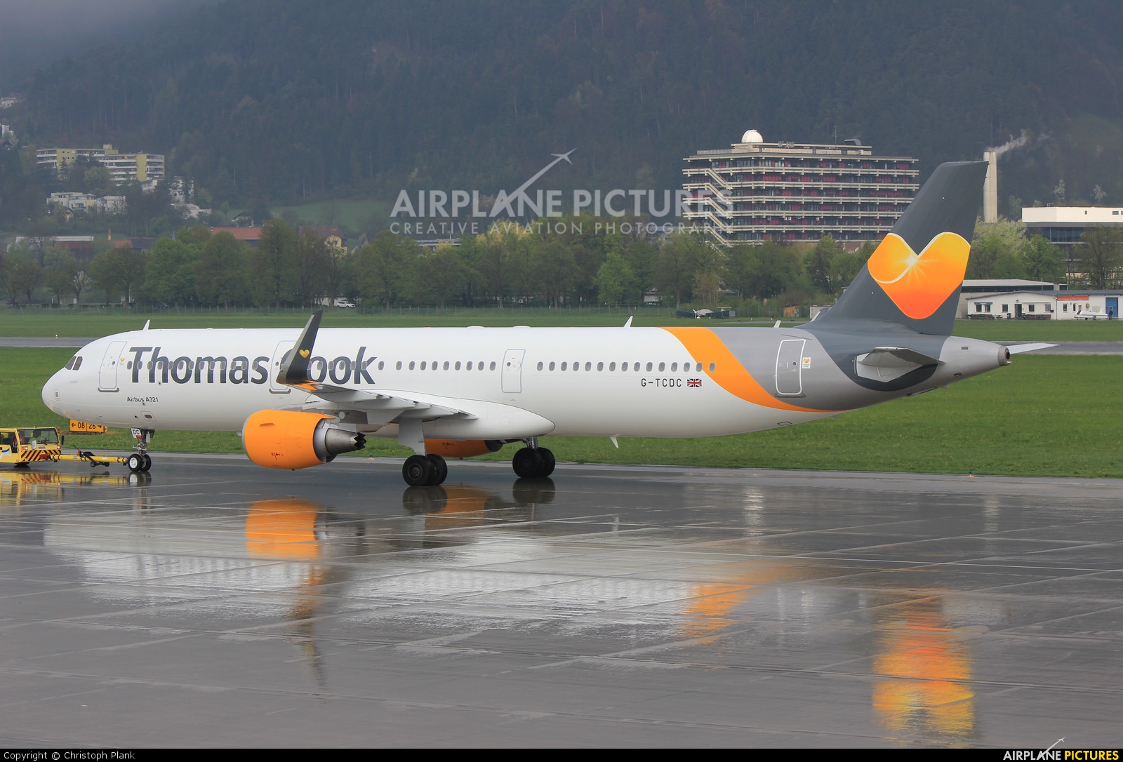 Thomas Cook G-TCDC aircraft at Innsbruck