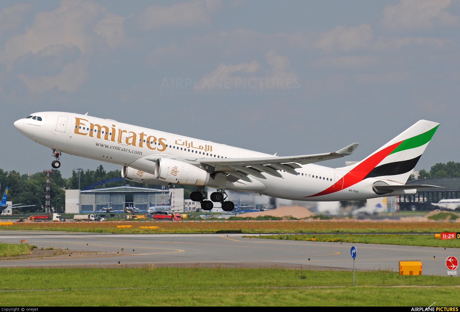 Emirates Airlines A6-EAO aircraft at Warsaw - Frederic Chopin