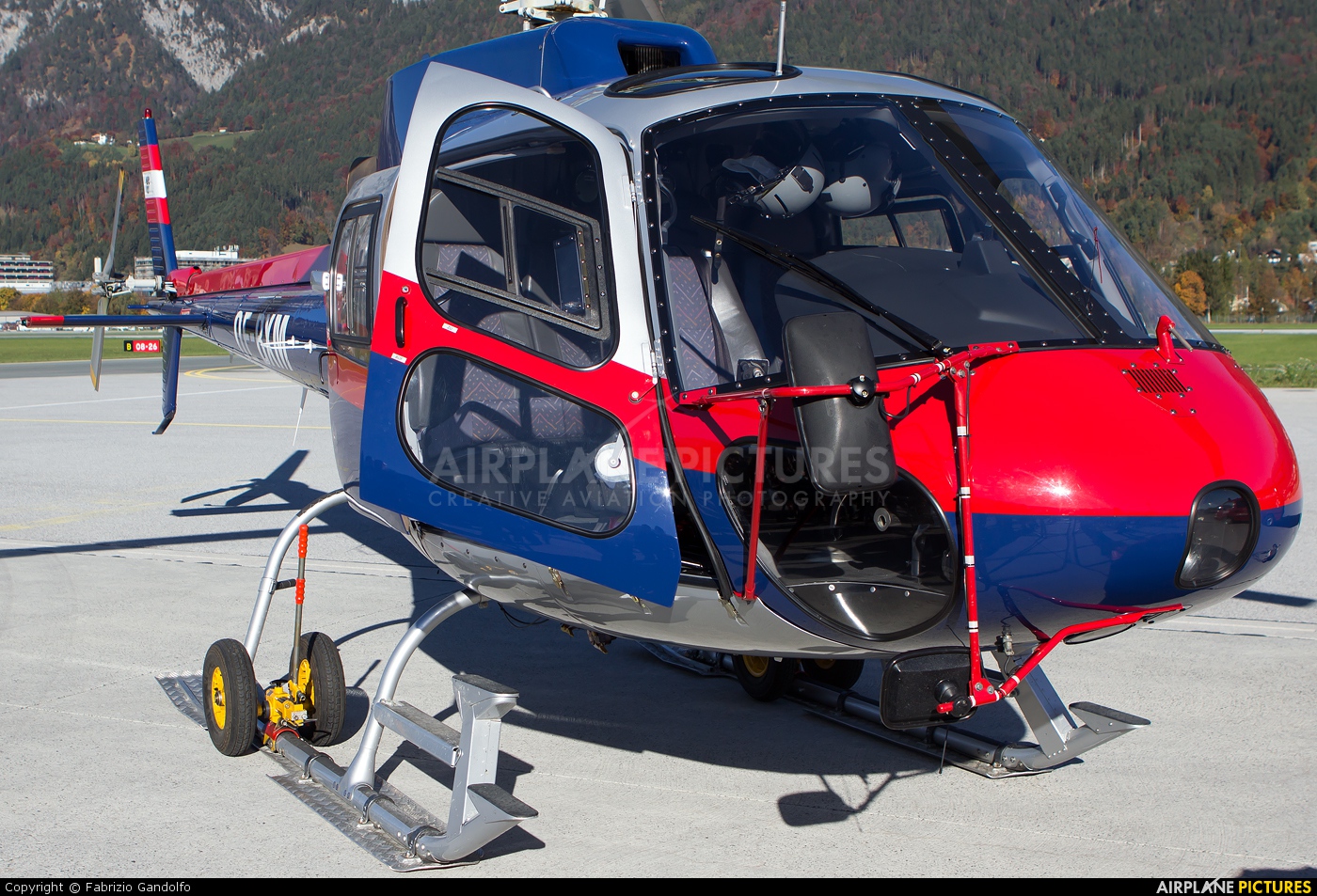 Austria - Police OE-BXM aircraft at Innsbruck