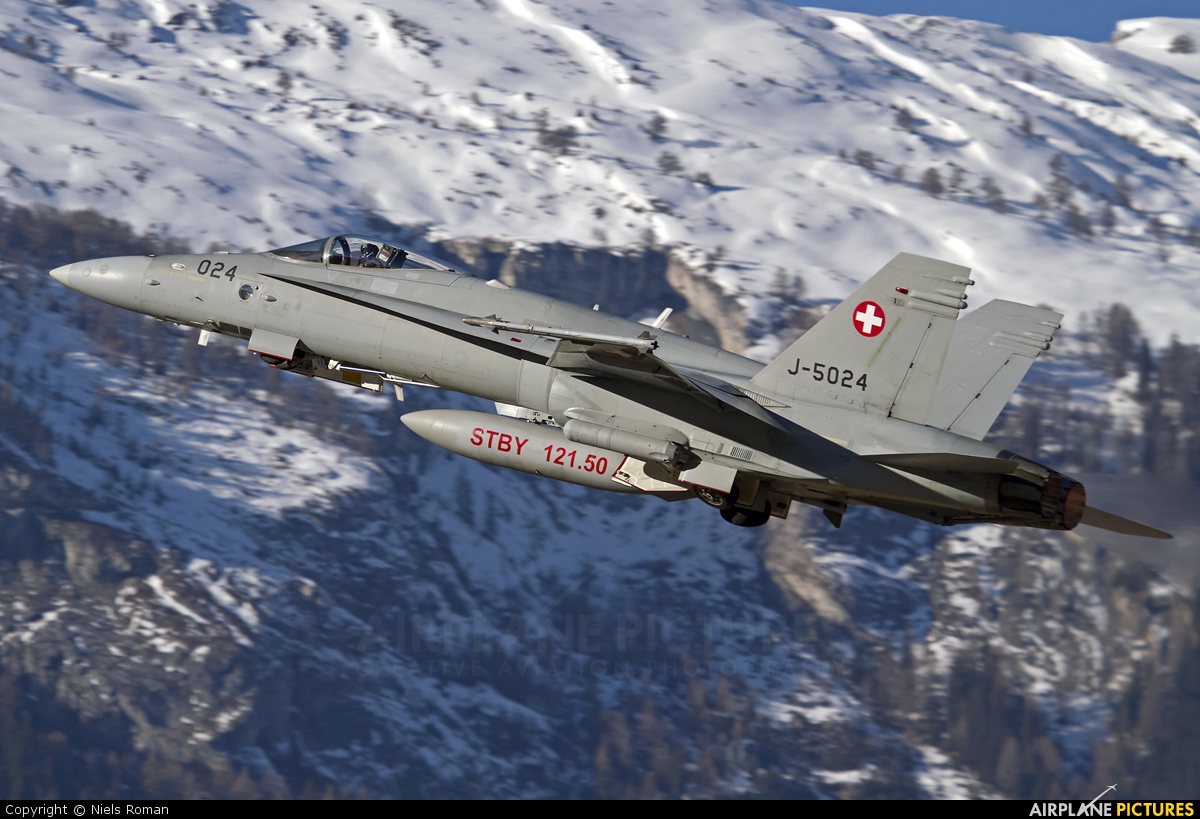 Switzerland - Air Force J-5024 aircraft at Sion