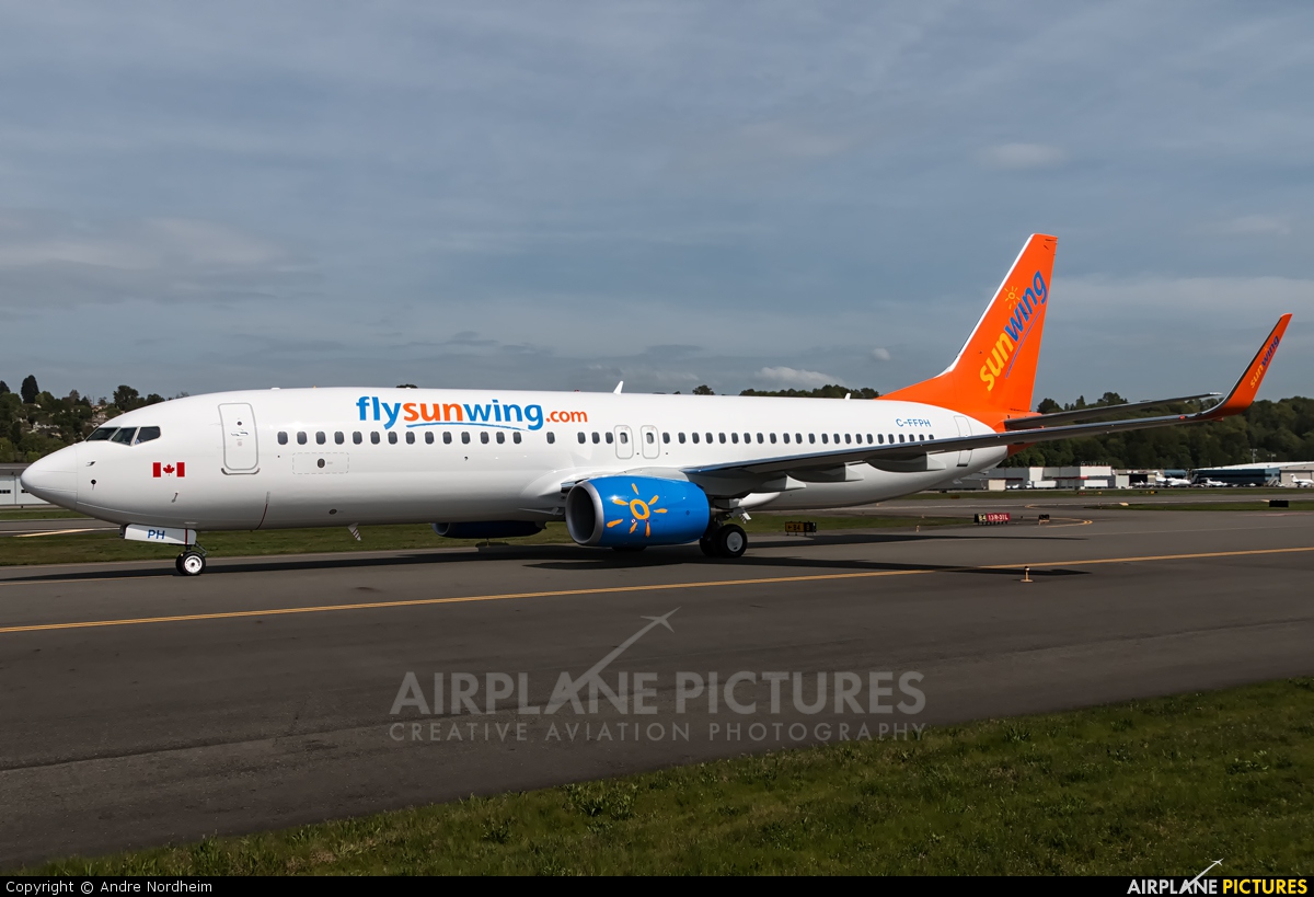 Sunwing Airlines C-FFPH aircraft at Seattle - Boeing Field / King County Intl