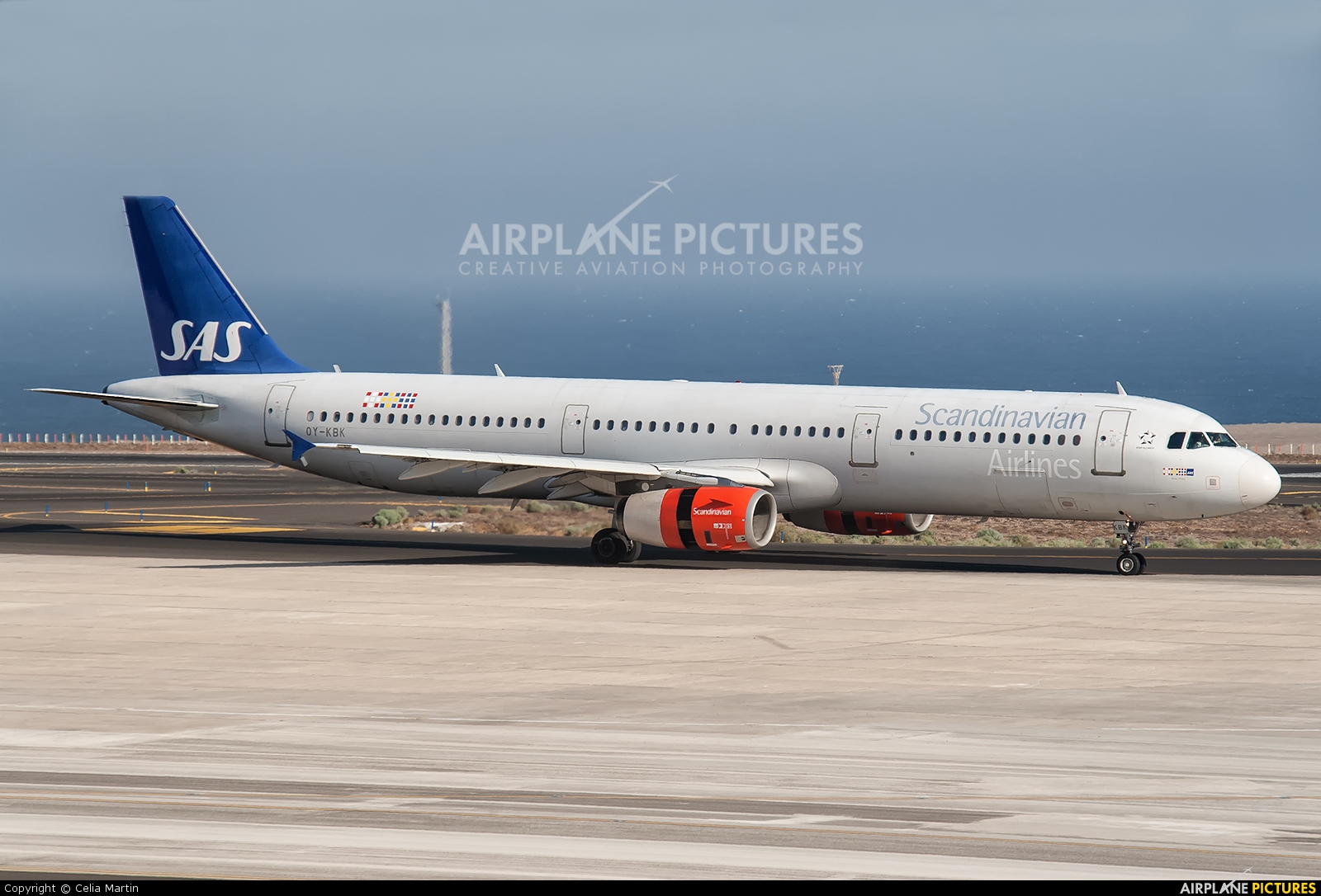 SAS - Scandinavian Airlines OY-KBK aircraft at Tenerife Sur - Reina Sofia