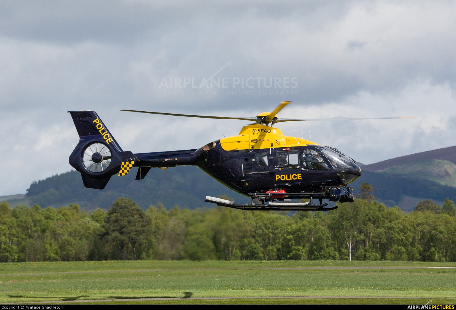 UK - Police Services G-SPAO aircraft at Perth - Scone