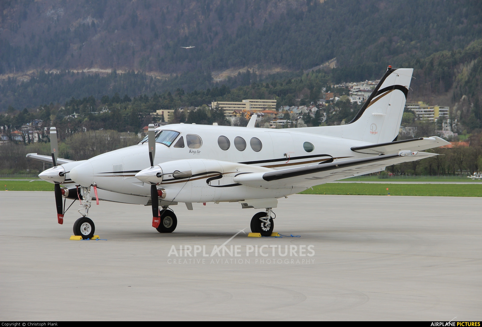 Private M-OTOR aircraft at Innsbruck