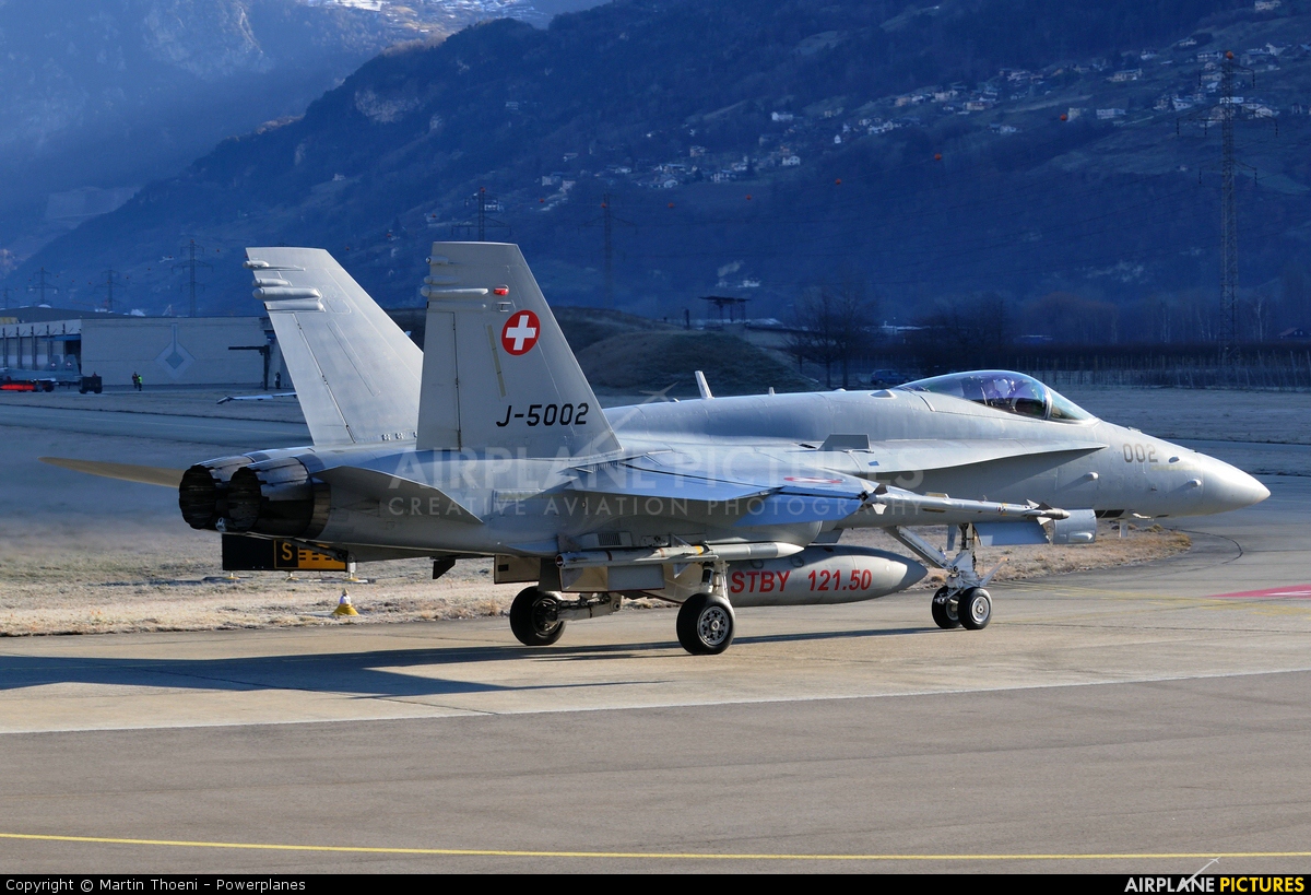 Switzerland - Air Force J-5002 aircraft at Sion