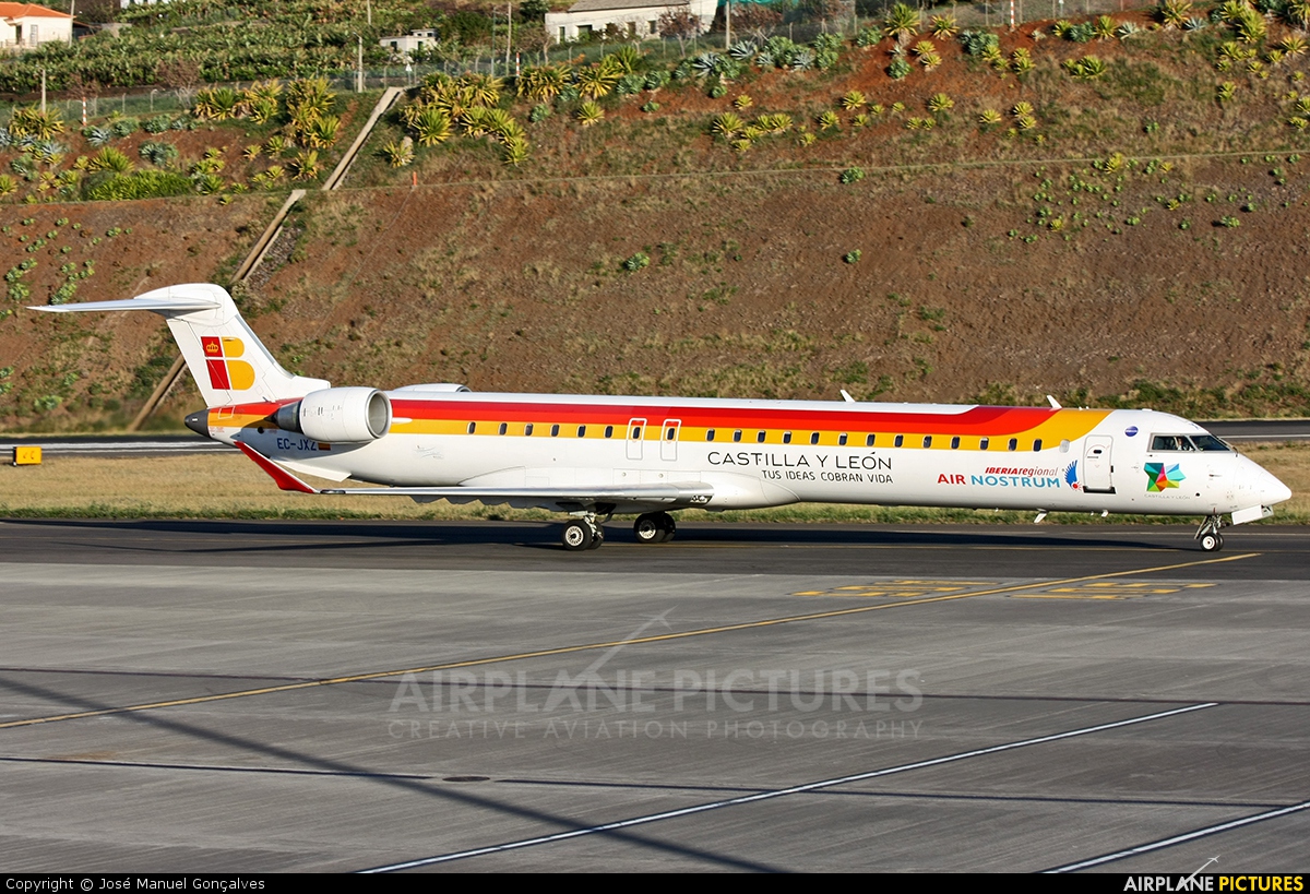 Air Nostrum - Iberia Regional EC-JXZ aircraft at Madeira