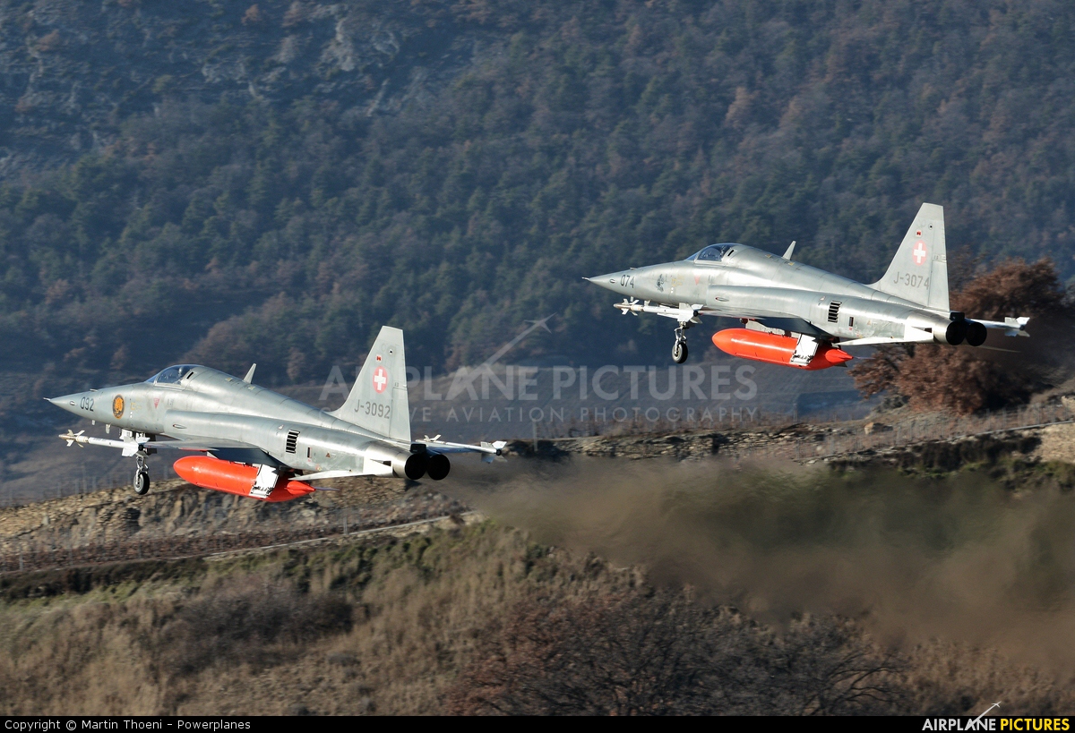 Switzerland - Air Force J-3092 aircraft at Sion