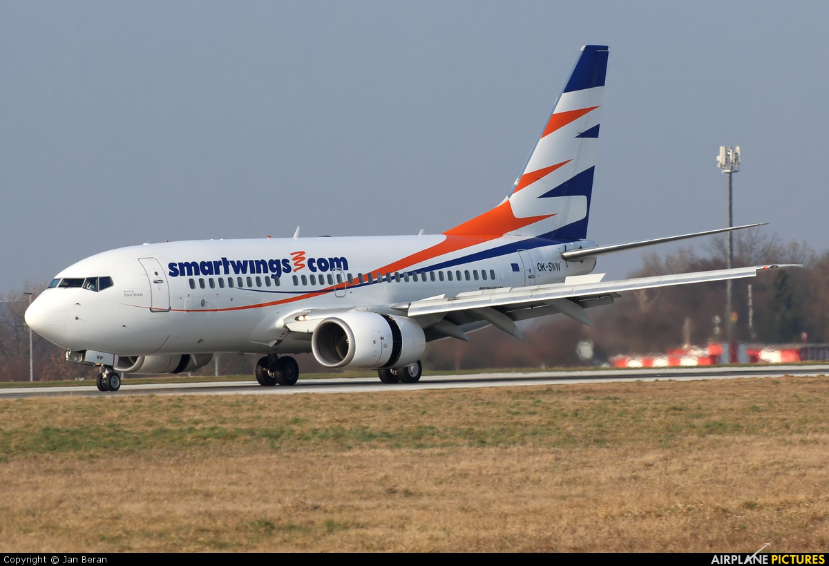 SmartWings OK-SWW aircraft at Prague - Václav Havel