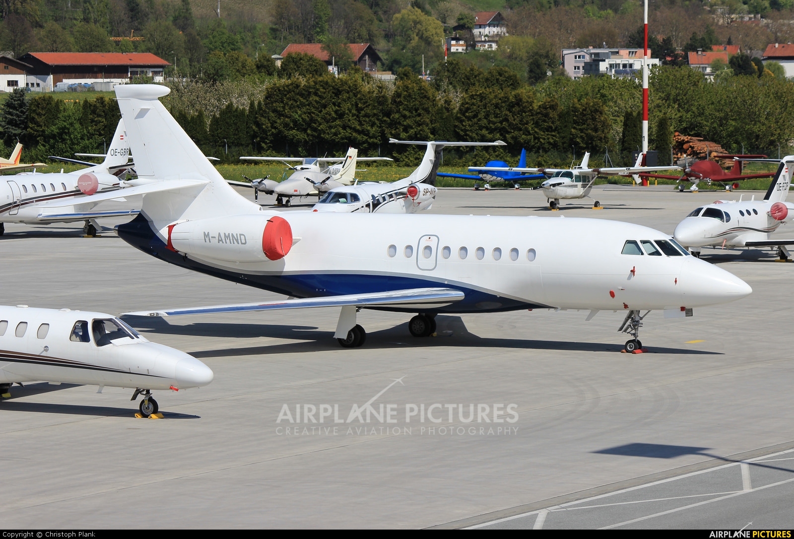 Private M-AMND aircraft at Innsbruck