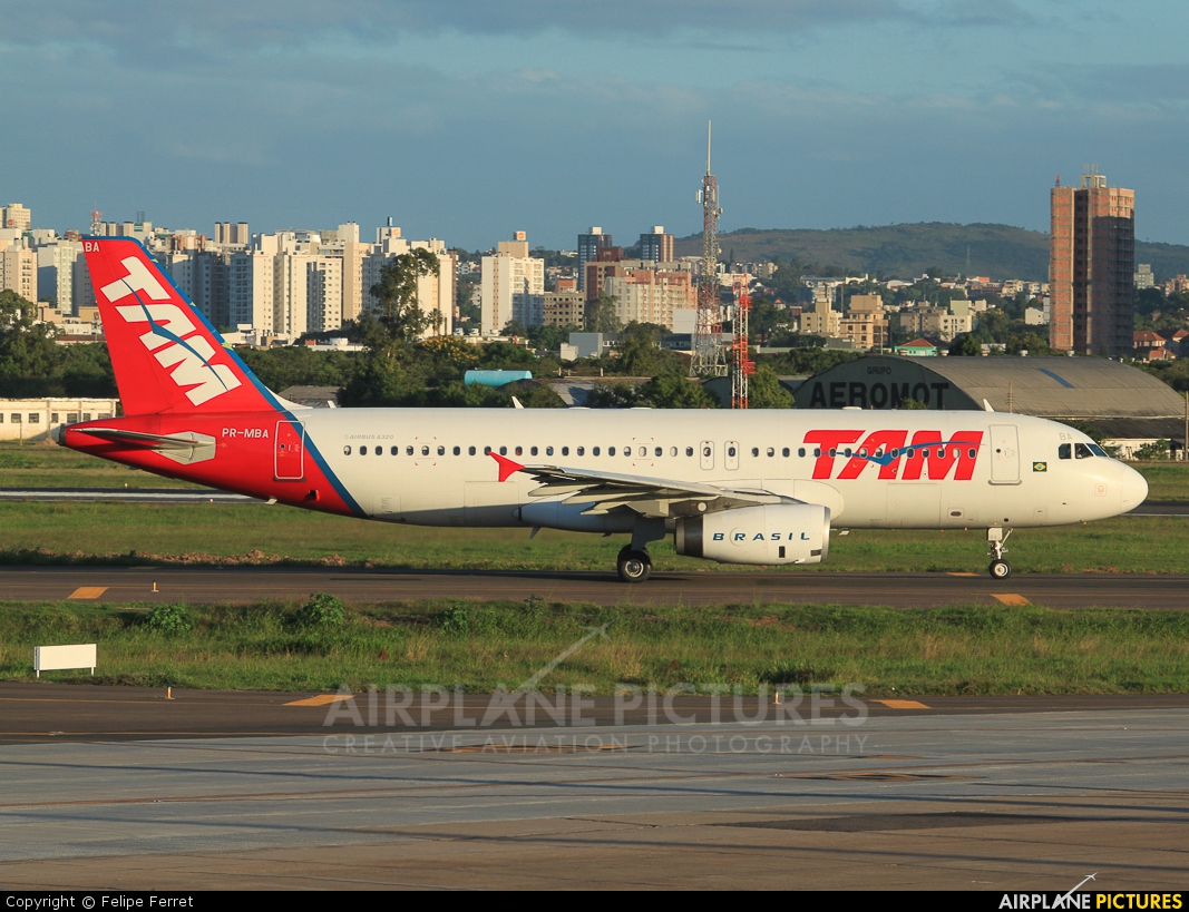 TAM PR-MBA aircraft at Porto Alegre - Salgado Filho
