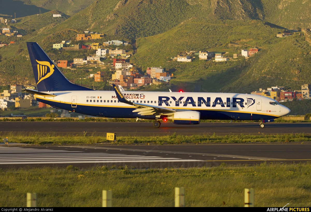 Ryanair EI-ENK aircraft at Tenerife Norte - Los Rodeos