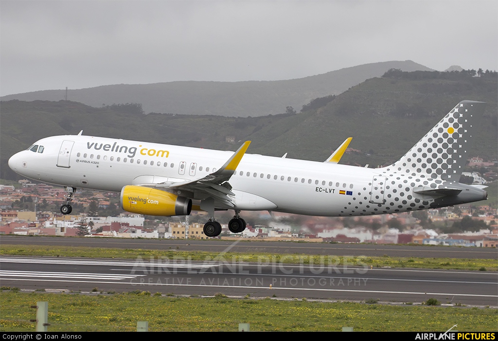 Vueling Airlines EC-LVT aircraft at Tenerife Norte - Los Rodeos