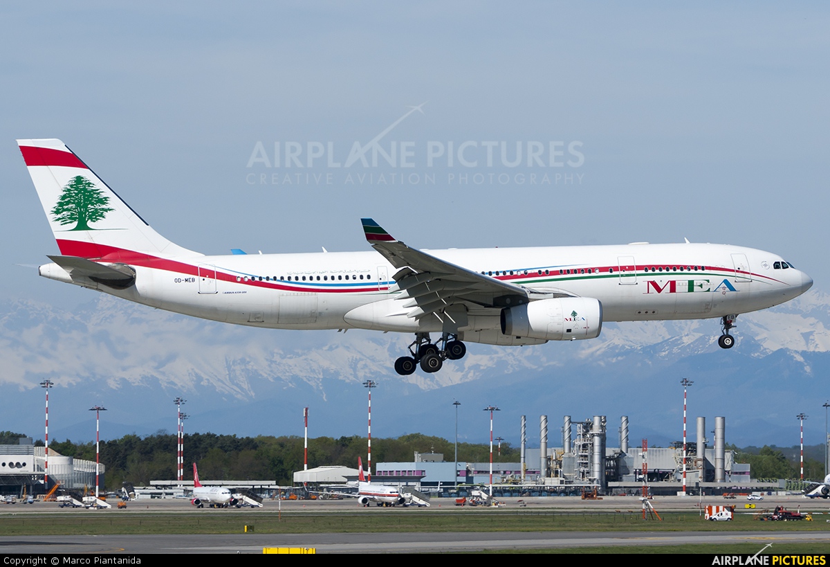 MEA - Middle East Airlines OD-MEB aircraft at Milan - Malpensa