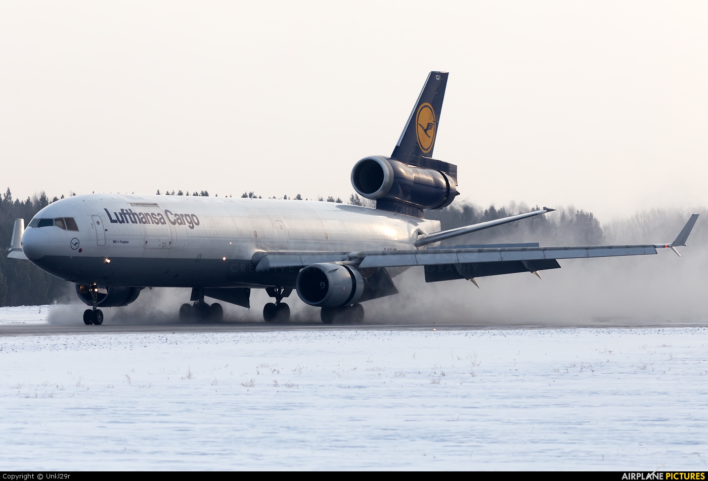 Lufthansa Cargo D-ALCJ aircraft at Krasnoyarsk - Yemelyanovo