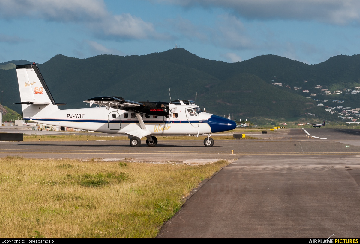 Winair PJ-WIT aircraft at Sint Maarten - Princess Juliana Intl