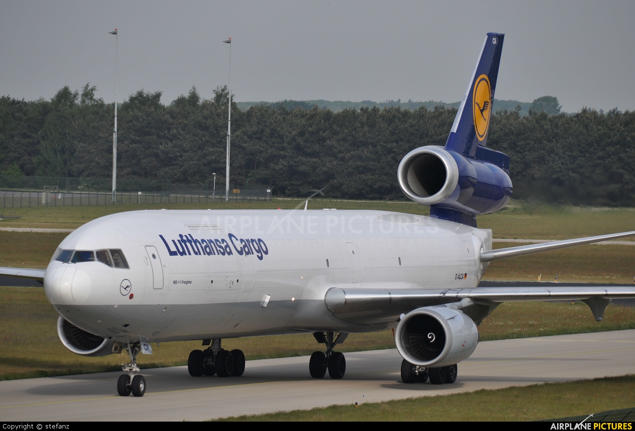 Lufthansa Cargo D-ALCA aircraft at Eindhoven