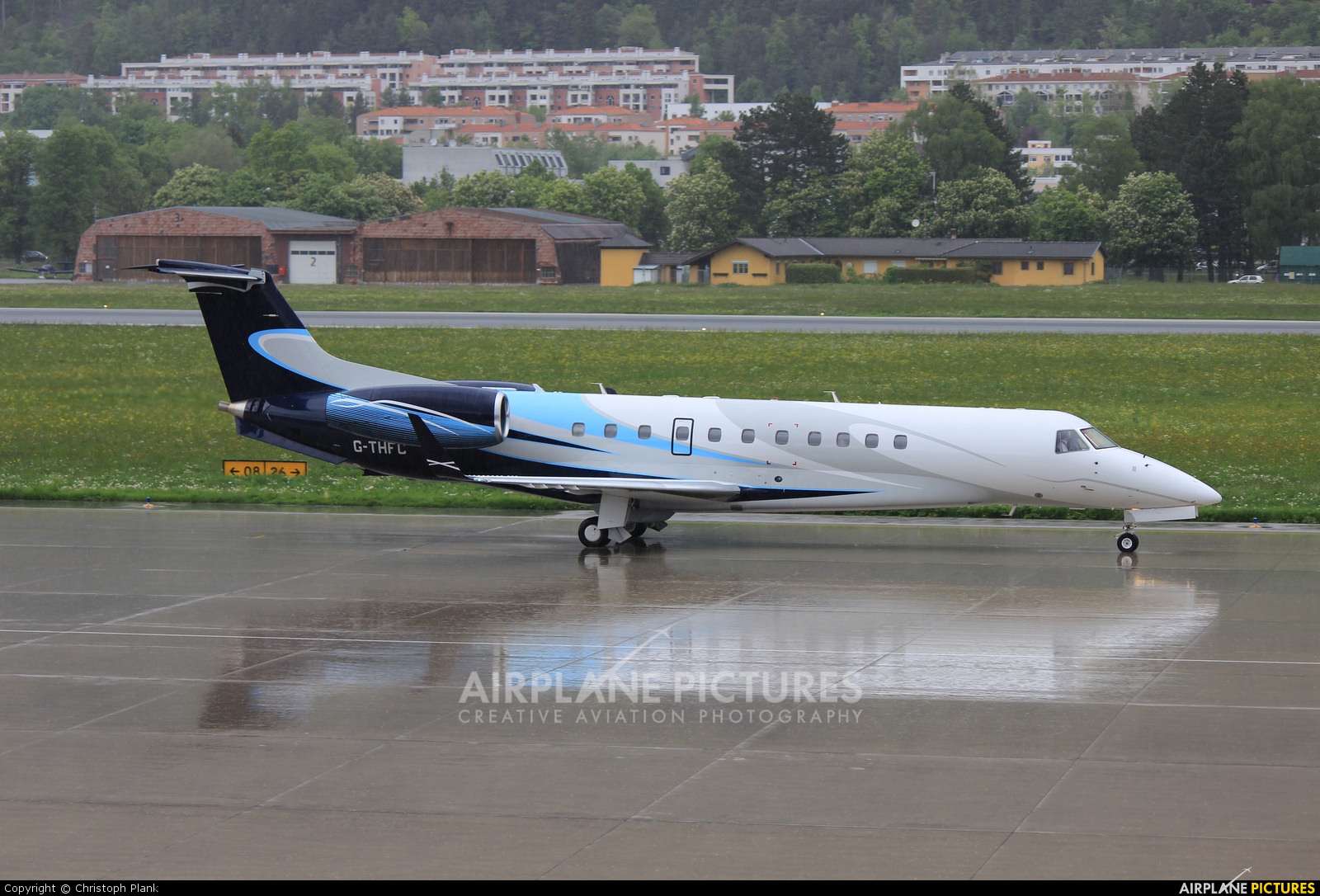 London Executive Aviation G-THFC aircraft at Innsbruck