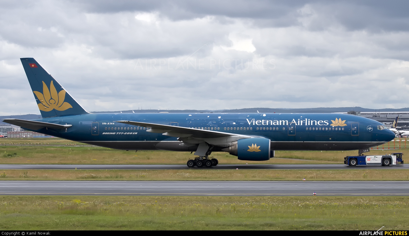 Vietnam Airlines VN-A144 aircraft at Frankfurt