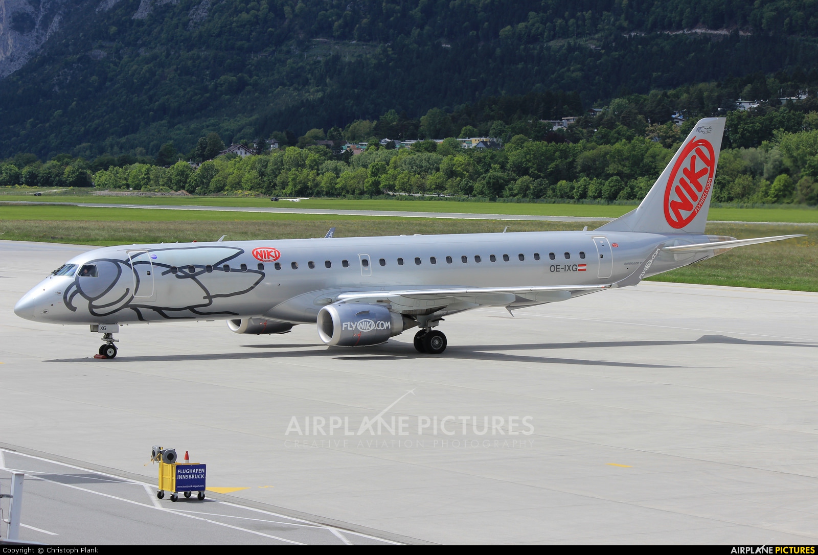 Niki OE-IXG aircraft at Innsbruck