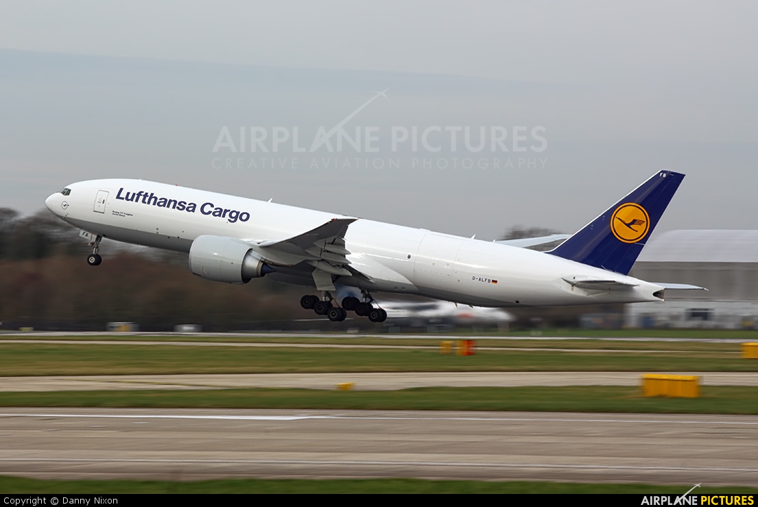 Lufthansa Cargo D-ALFB aircraft at Manchester