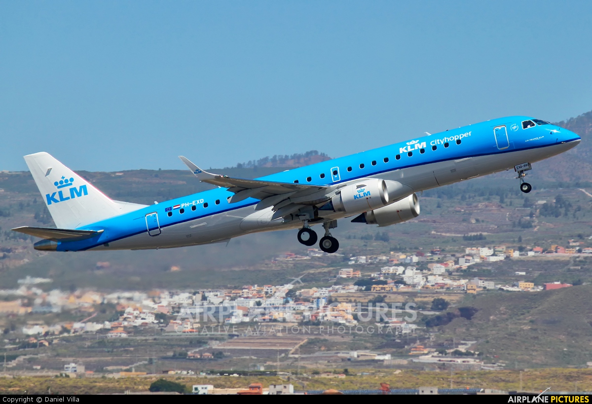 KLM Cityhopper PH-EXD aircraft at Tenerife Sur - Reina Sofia