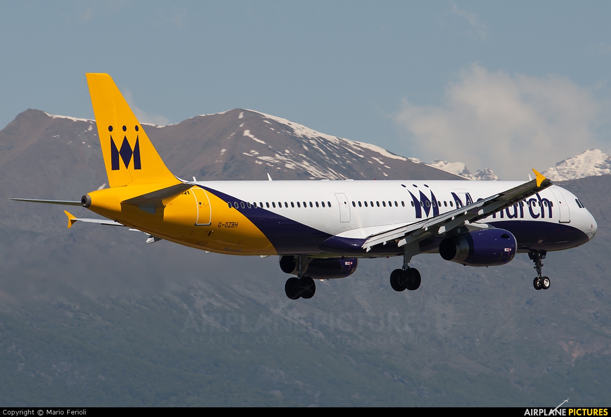 Monarch Airlines G-OZBH aircraft at Turin - Caselle
