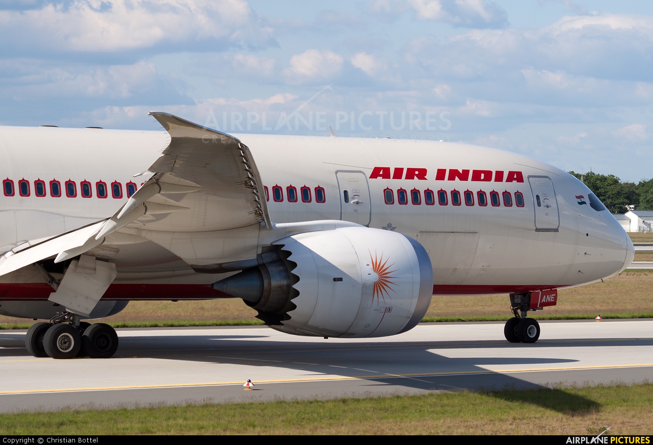 Air India VT-ANE aircraft at Frankfurt