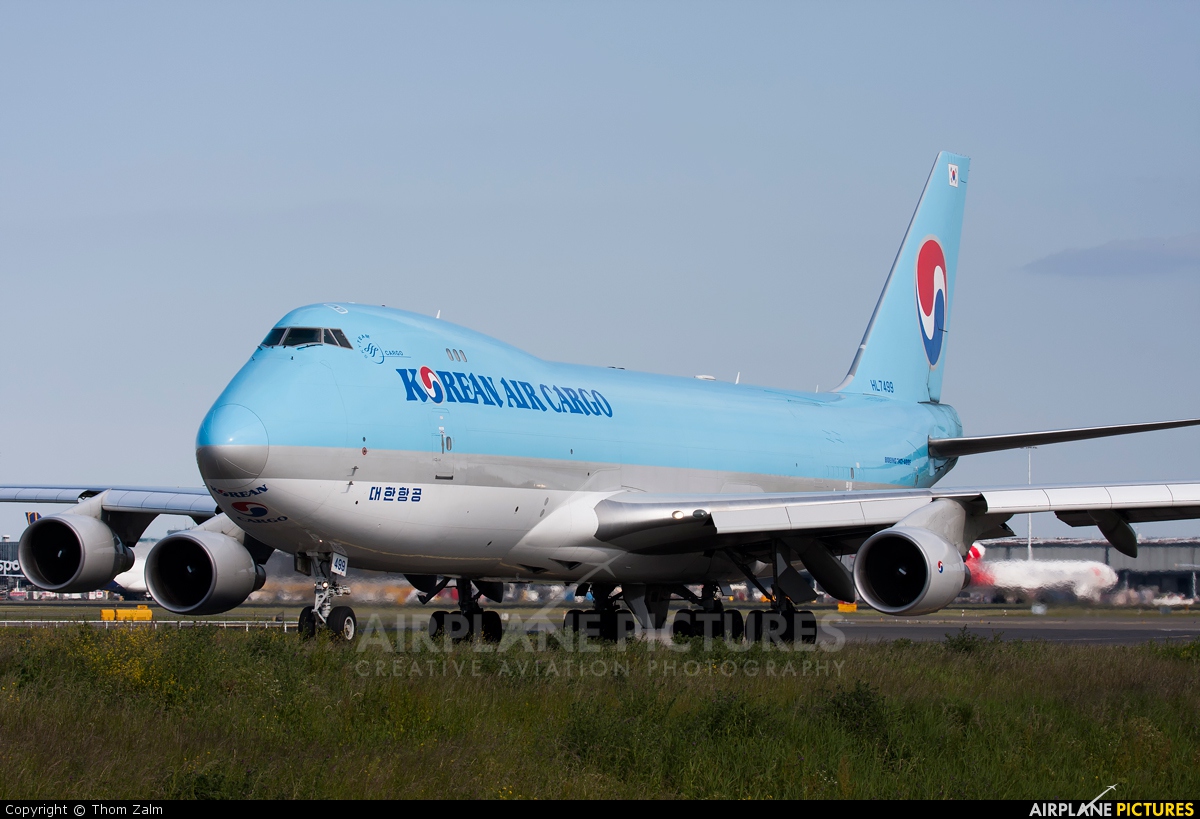 Korean Air Cargo HL7499 aircraft at Amsterdam - Schiphol