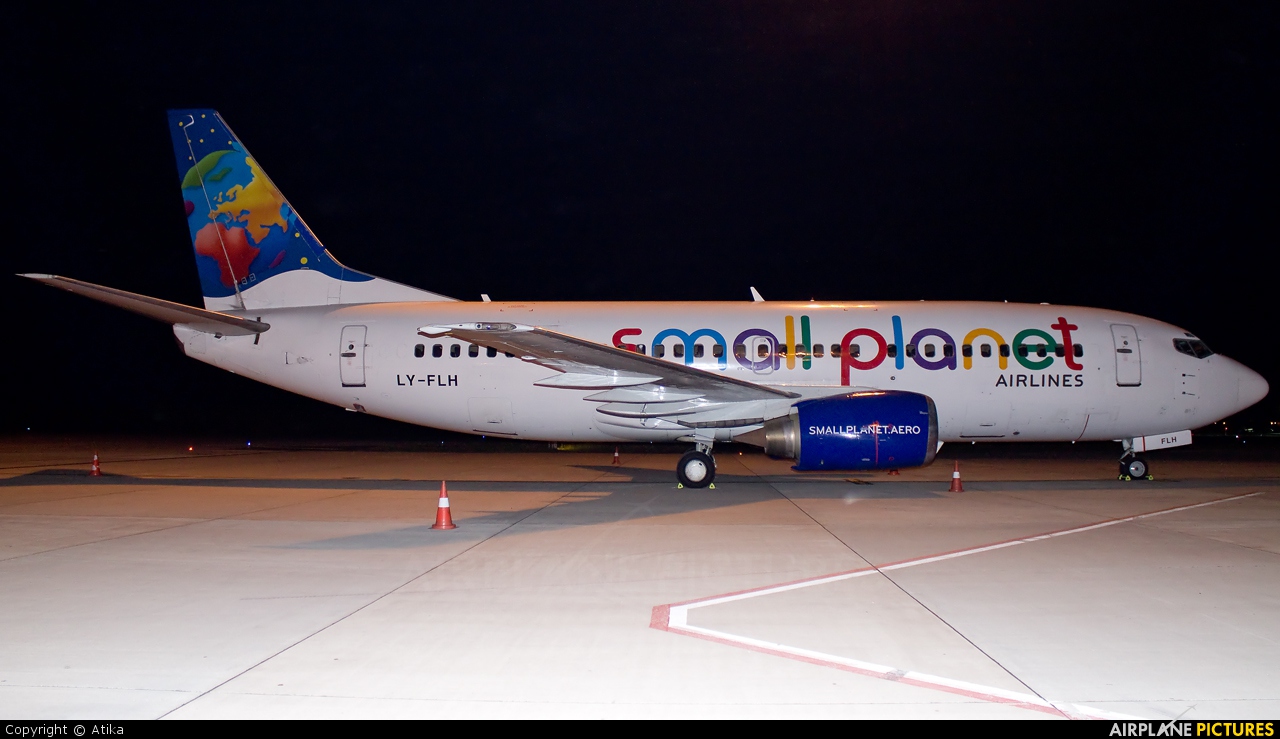 Small Planet Airlines LY-FLH aircraft at Budapest Ferenc Liszt International Airport