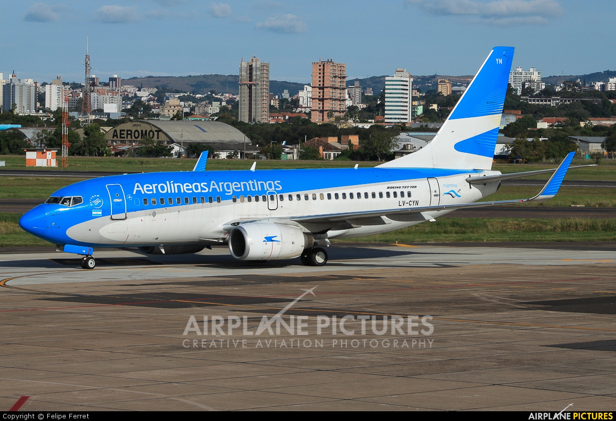Aerolineas Argentinas LV-CYN aircraft at Porto Alegre - Salgado Filho